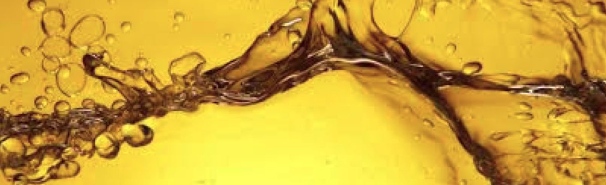 A splash of golden lubricating oil